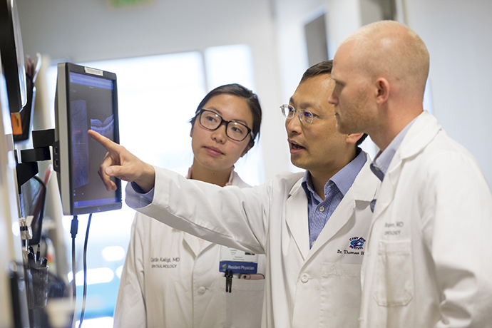 Program director Dr. Thomas Hwang with residents. 