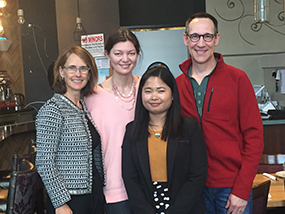 International ophthalmology fellow Aye Kyaw Maung with Casey mentors.