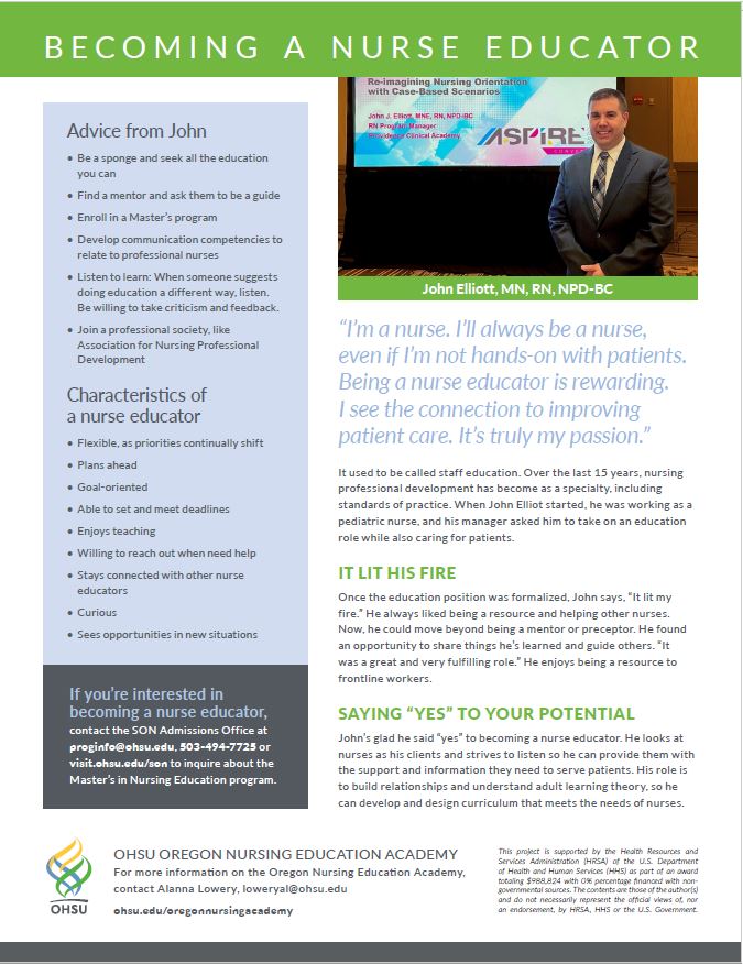 Download Becoming a Nurse Educator pathway