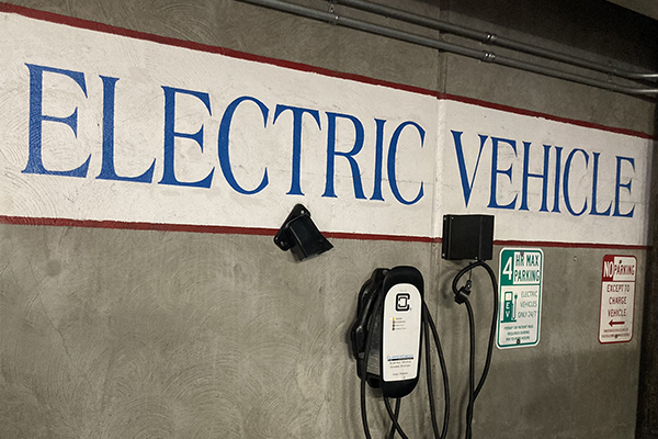Electric vehicle parking area