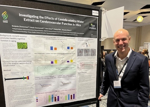 Ben Zimmerman presenting poster