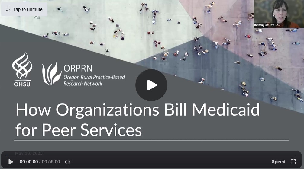 How Organization Bill Medicaid for Peer Services Presentation Cover Image