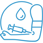 Graphic of a need in an arm