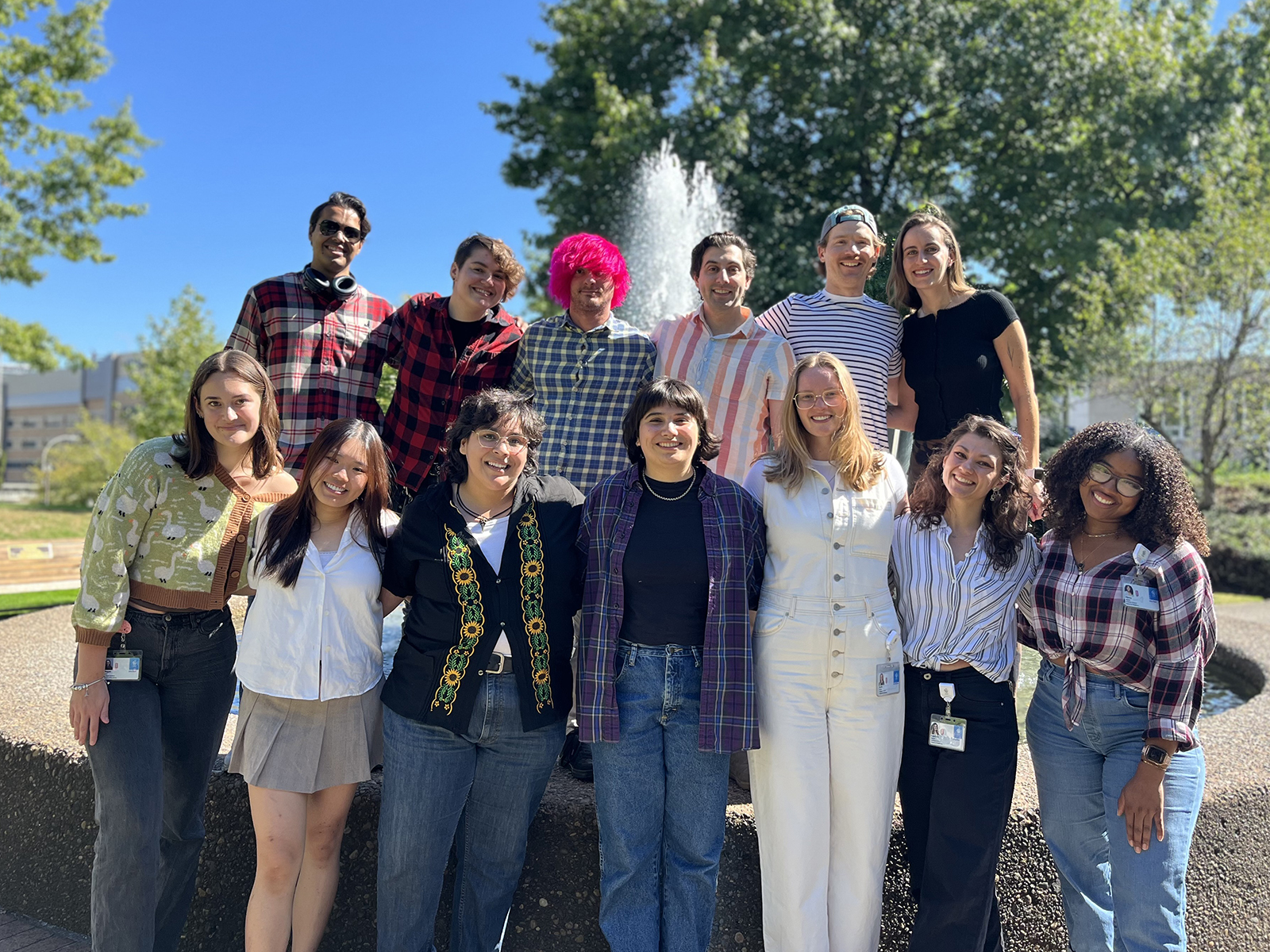 Incoming NGP students gather for a cohort photo at the 2025 NGP Retreat.