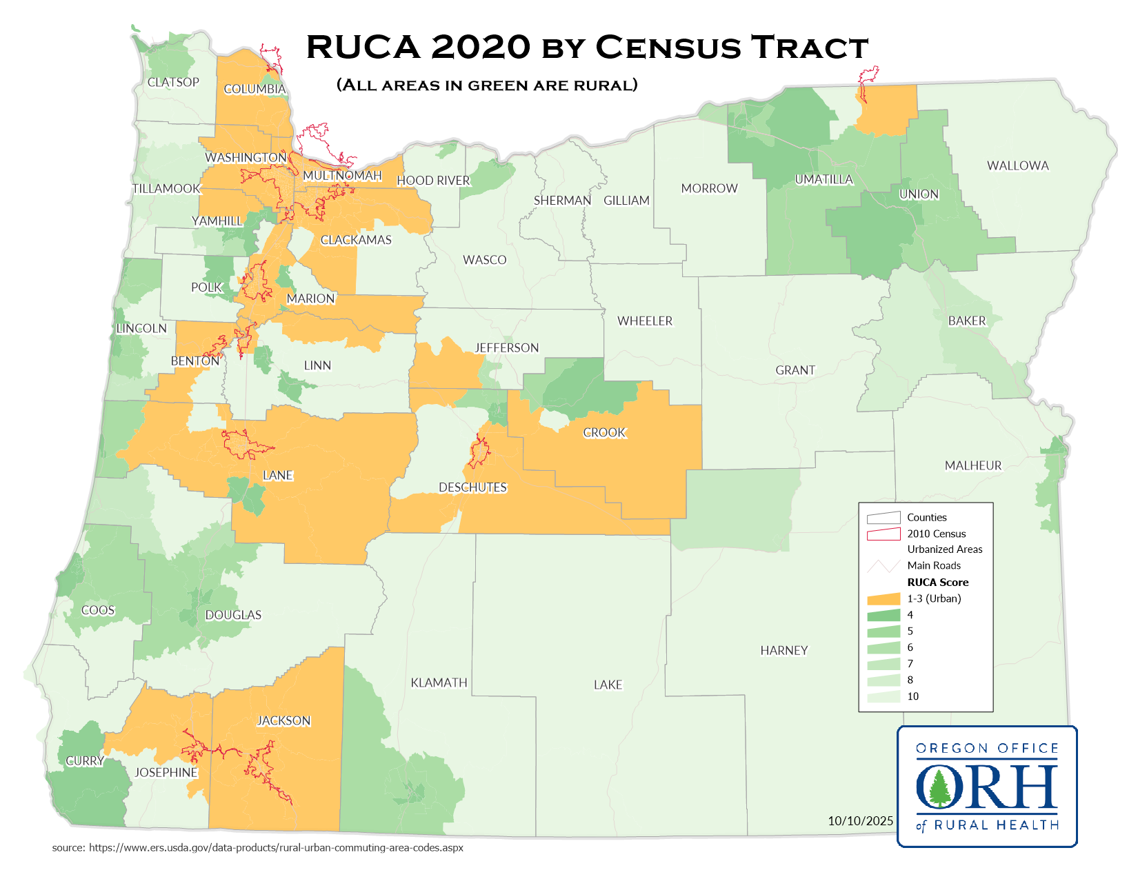 Ruca Census Tract map