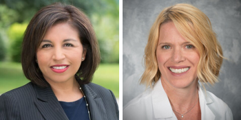 Headshots of Leslie Garcia and Andrea Cedfeldt